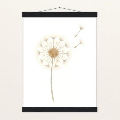 Löwenzahn Poster mit Leisten von tinylearner