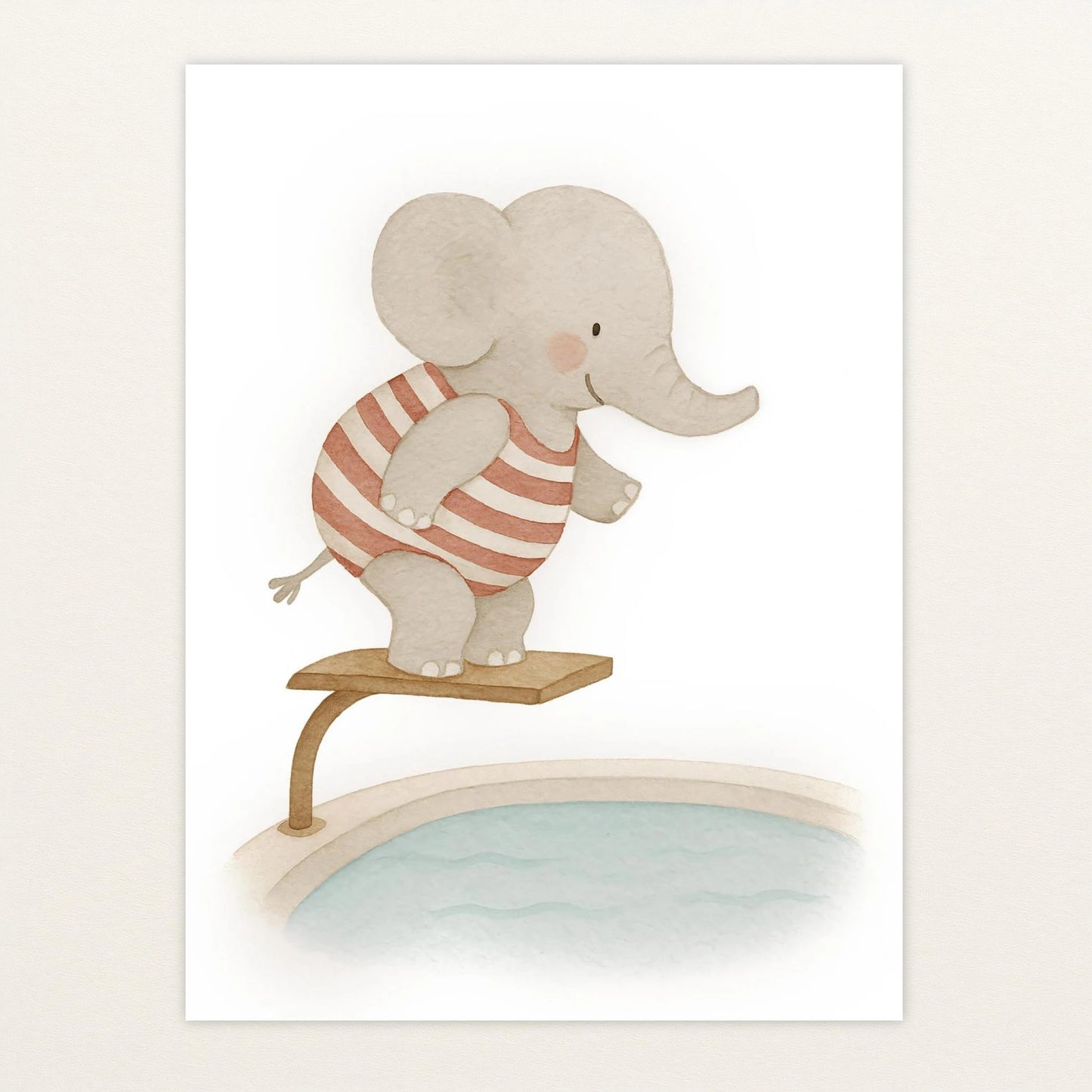 Emil der Elefant - Motiv: "Pool" Poster von tinylearner