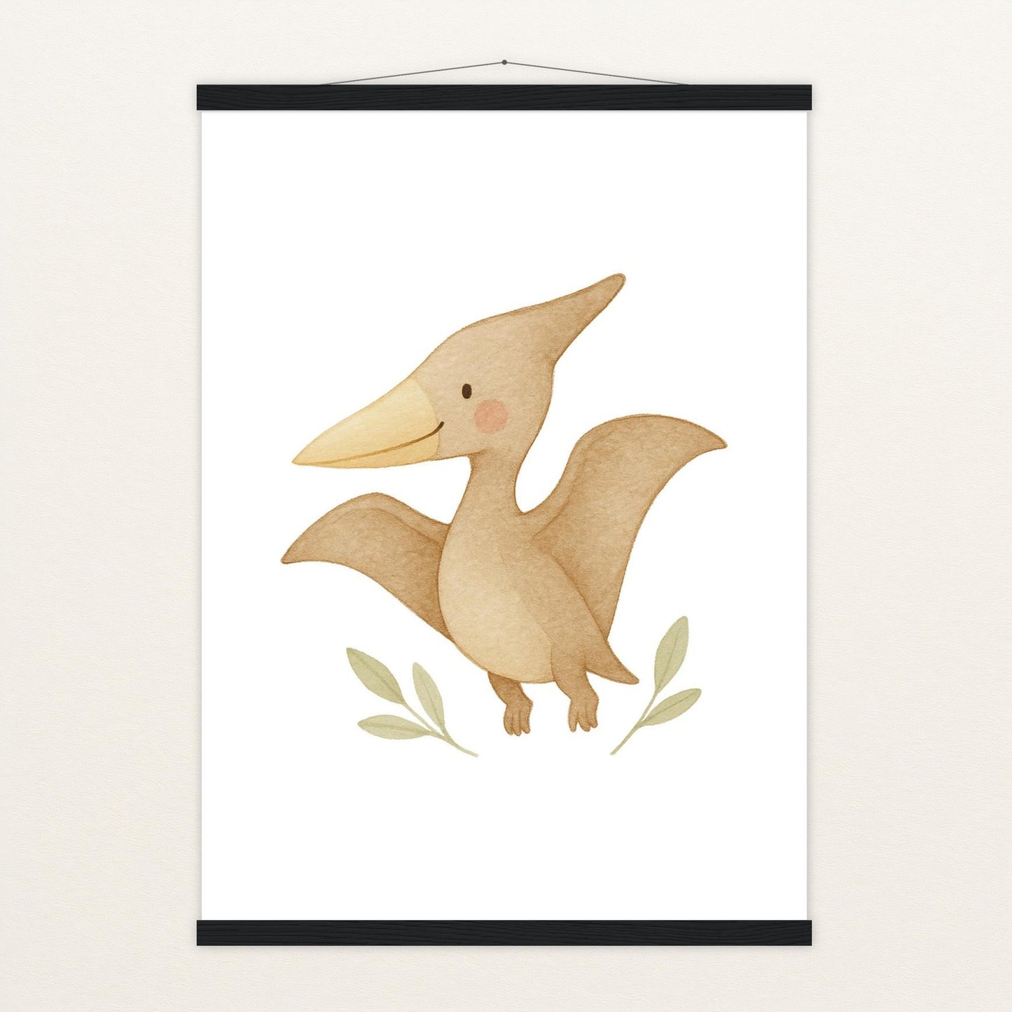 Dinosaurier Pteranodon Poster mit Leisten von tinylearner