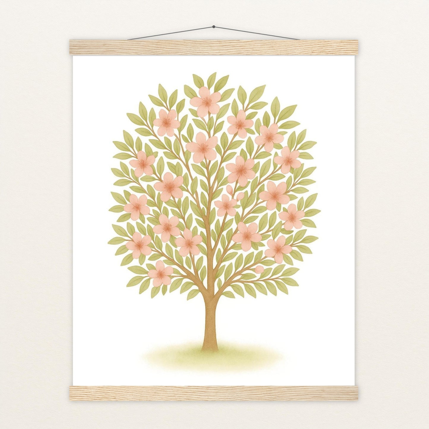 Kirschbaum Poster mit Leisten von tinylearner