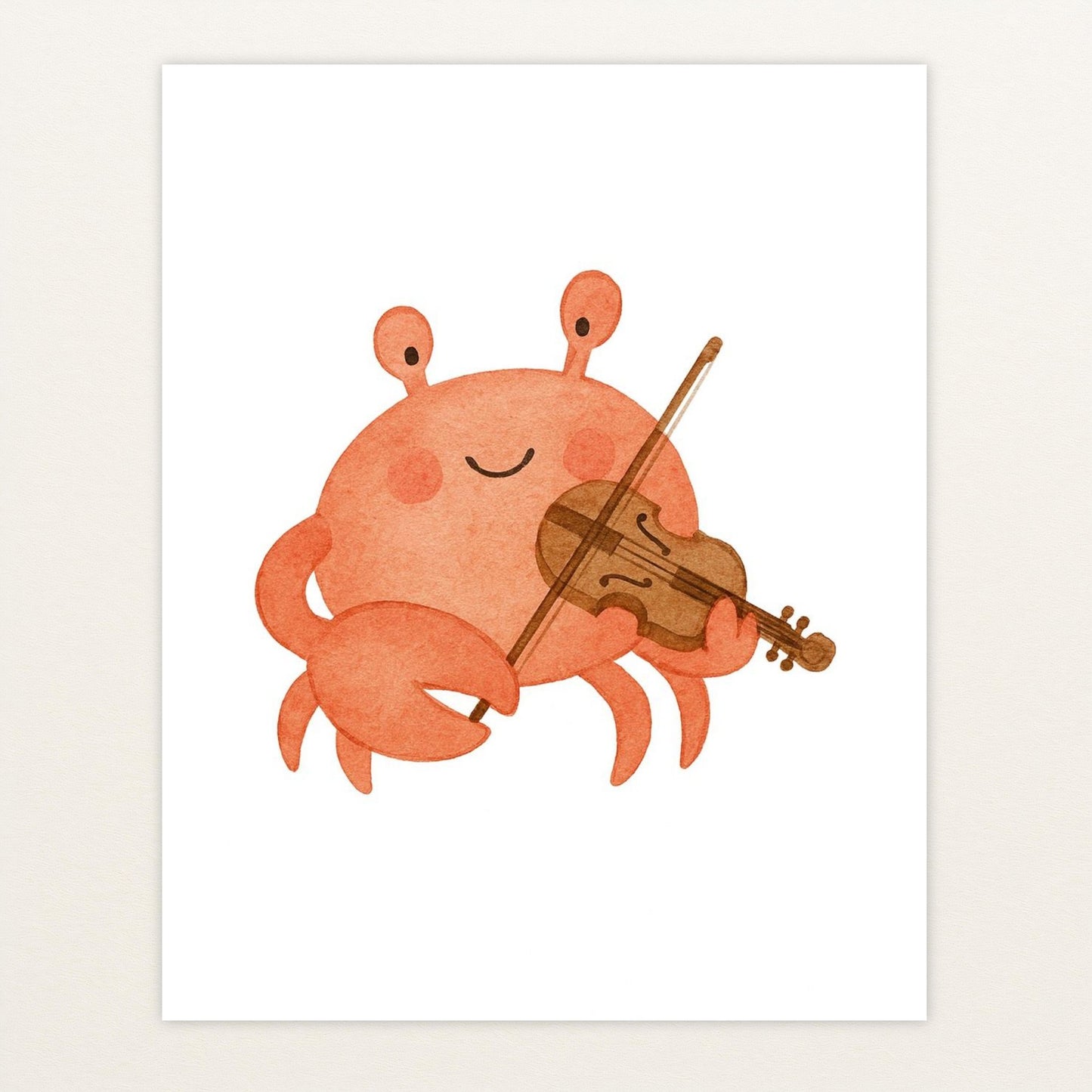 Krabbi der Krebs - Motiv: "Geige" Poster von tinylearner