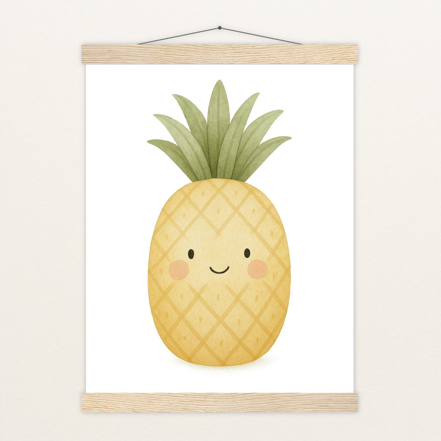 Obst: Ananas Poster mit Leisten von tinylearner