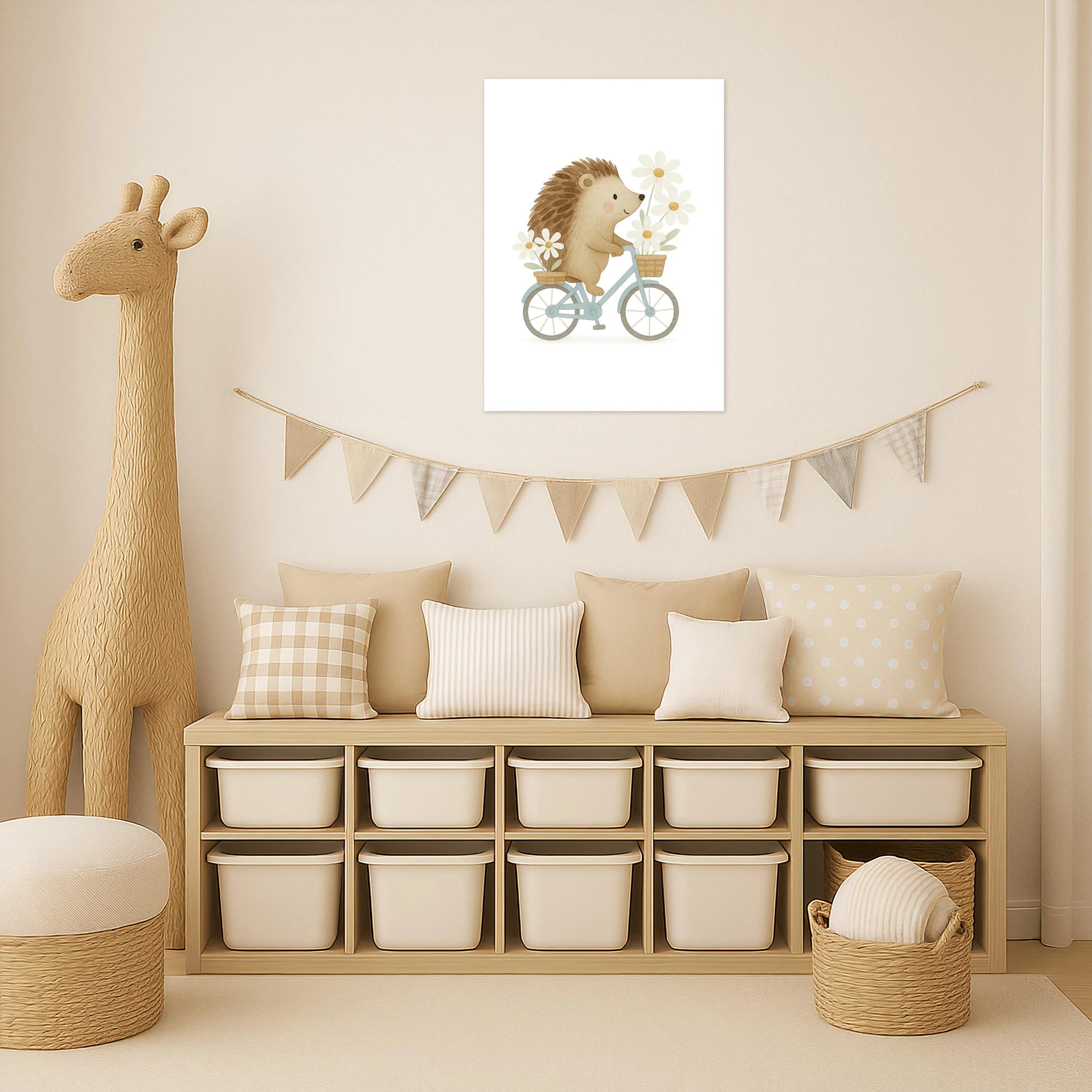 Iggi der Igel - Motiv: "Frühling" Poster von tinylearner