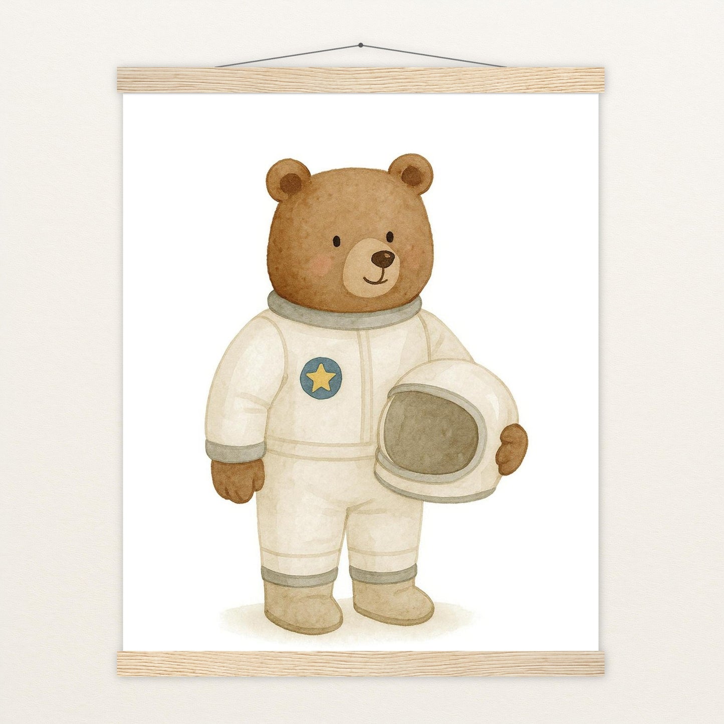 Balu der Bär - Motiv: "Astronaut" Poster mit Leisten von tinylearner