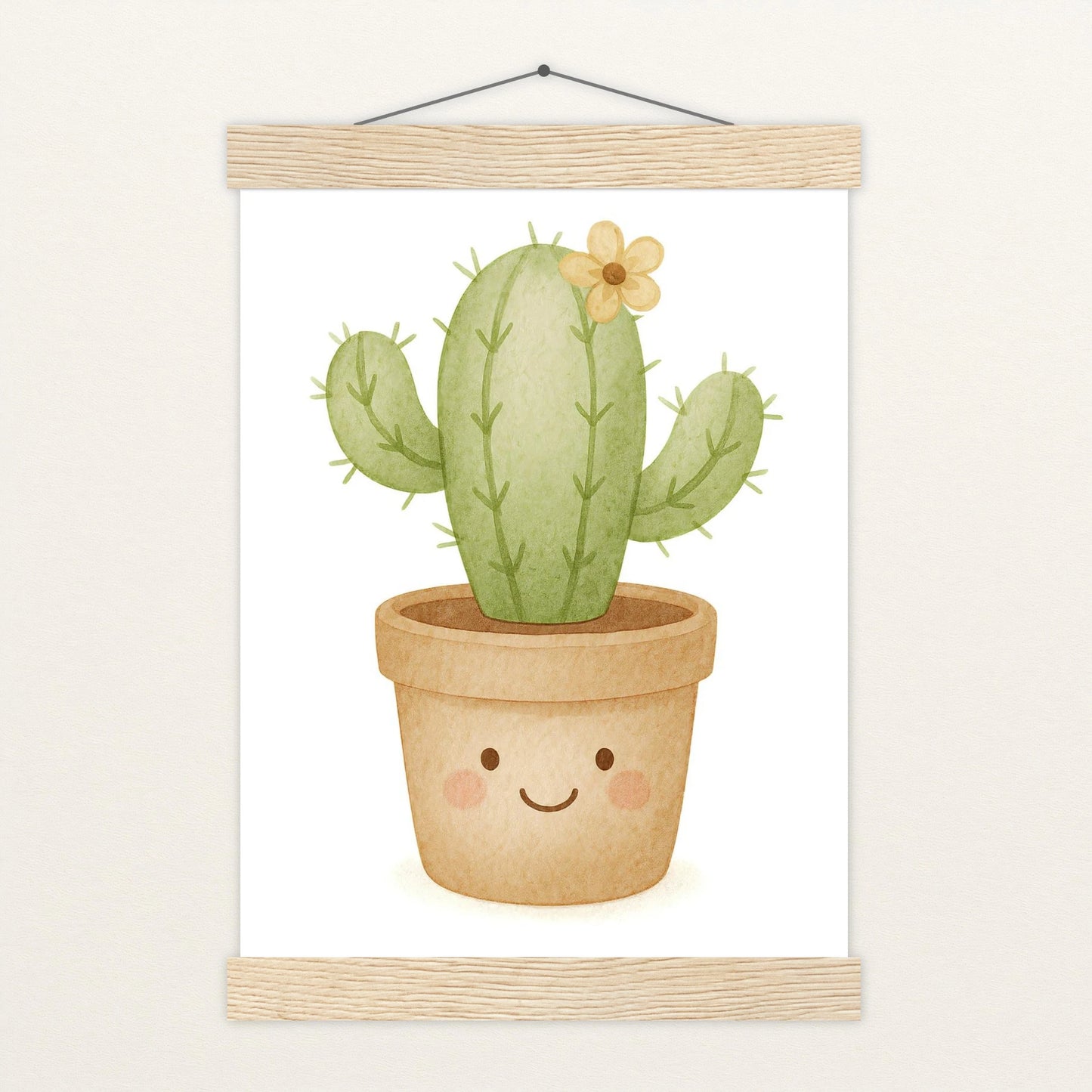 Kaktus Poster mit Leisten von tinylearner