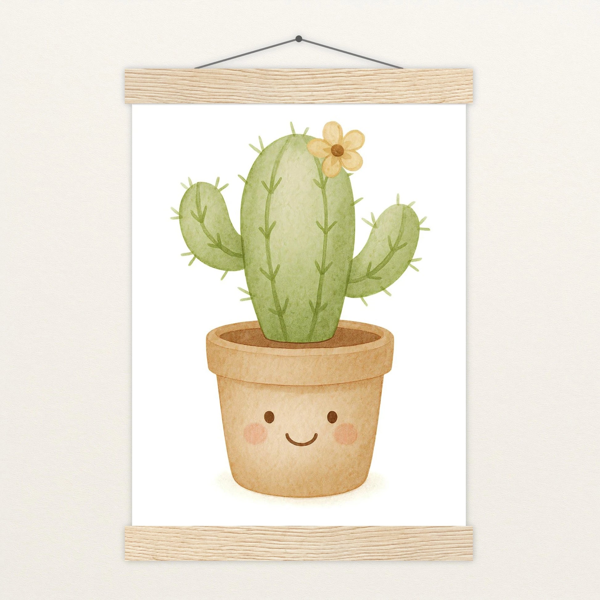 Kaktus Poster mit Leisten von tinylearner