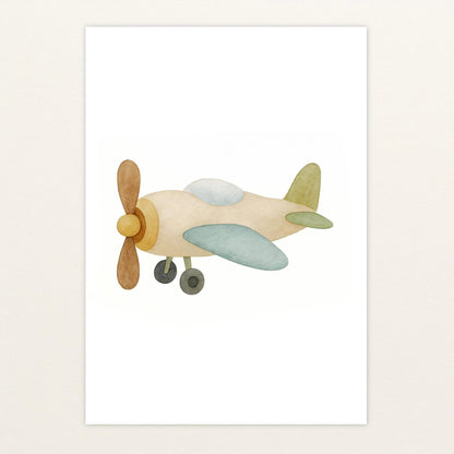 Propellerflugzeug Poster von tinylearner