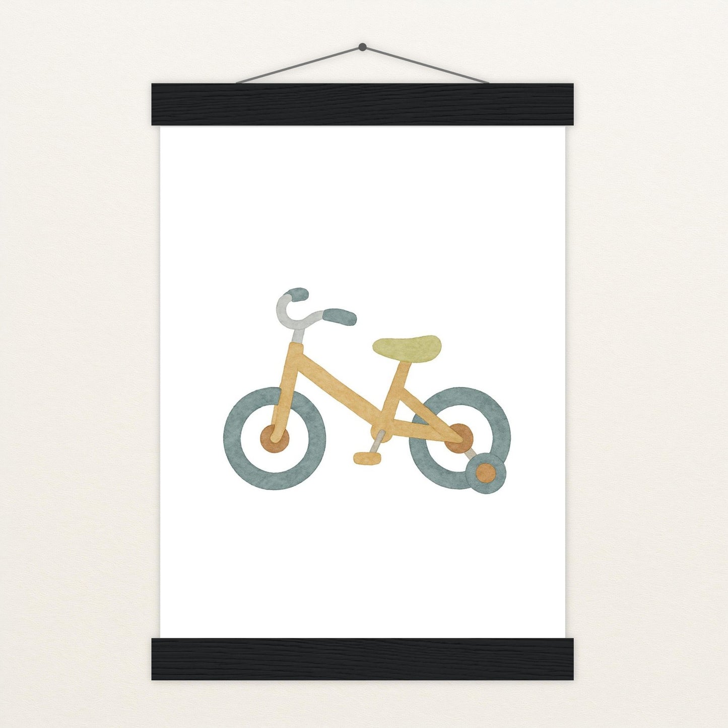 Fahrrad Poster mit Leisten von tinylearner
