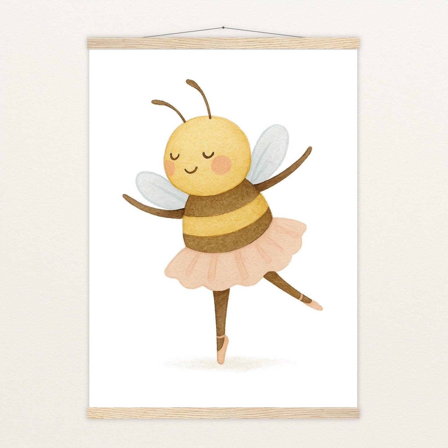 Bibi die Biene - Motiv: "Ballett" Poster mit Leisten von tinylearner