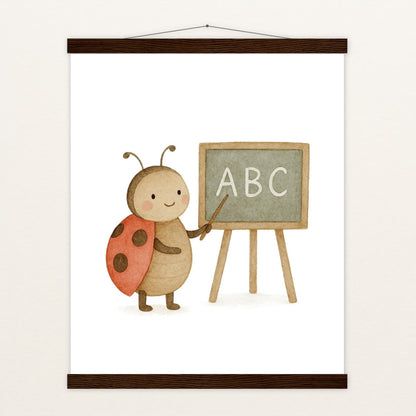 Marie der Marienenkäfer - Lehrer Poster mit Leisten von tinylearner
