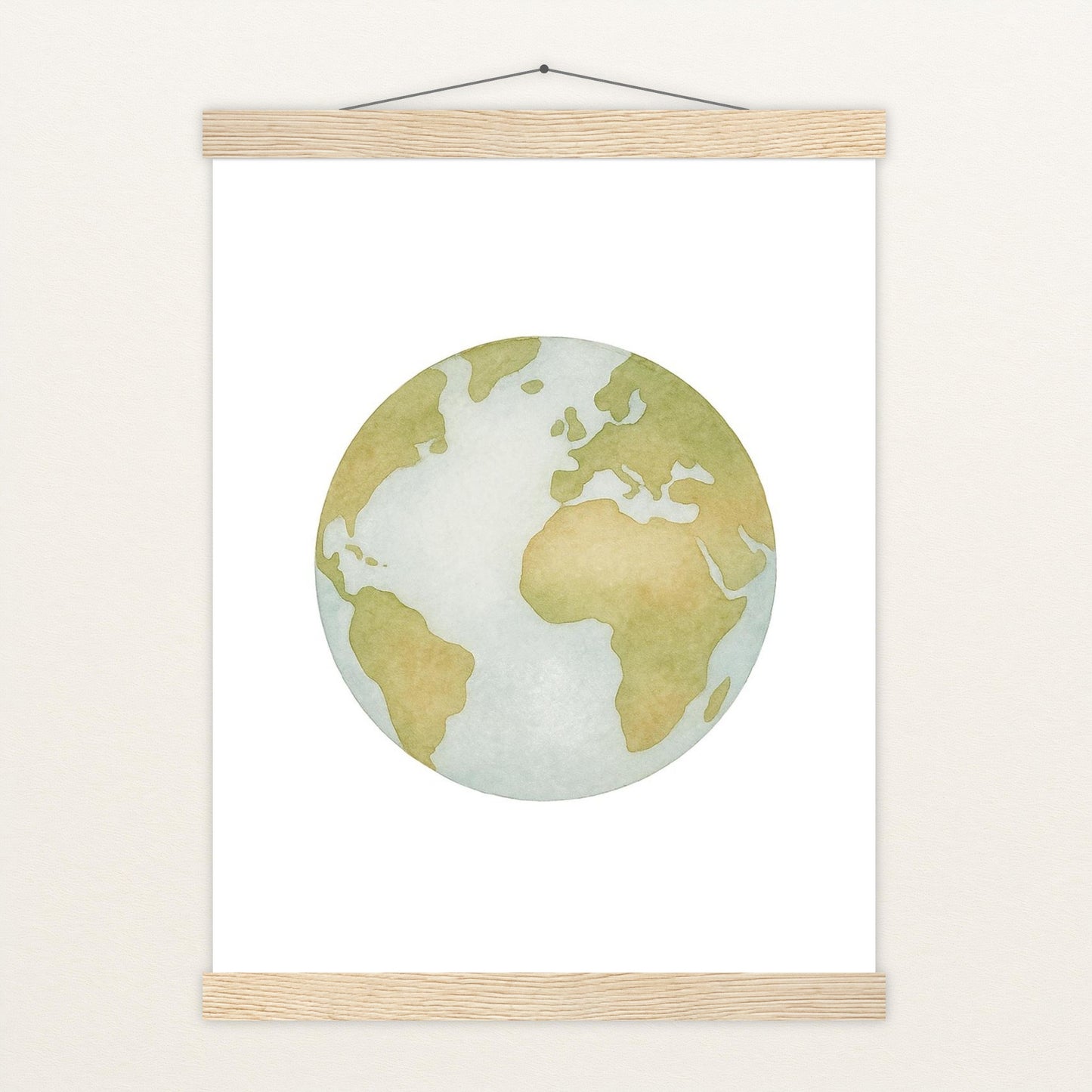 Erde Poster mit Leisten von tinylearner