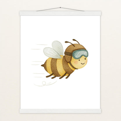 Bibi die Biene Poster mit Leisten von tinylearner