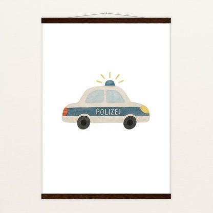 Polizei Poster mit Leisten von tinylearner