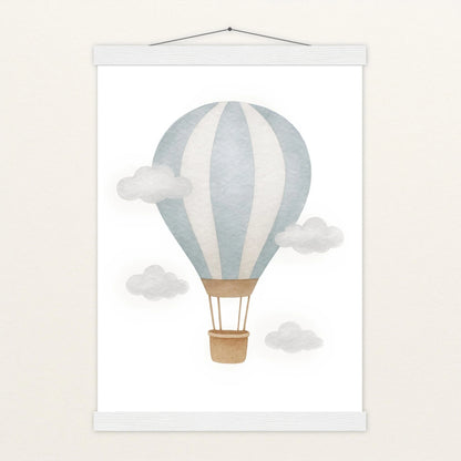 Heißluftballon Poster mit Leisten von tinylearner