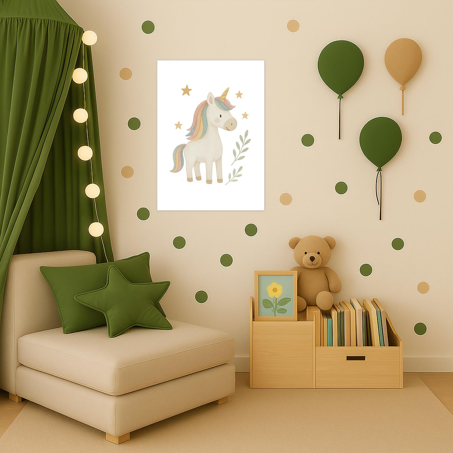 Luni das Einhorn Poster von tinylearner