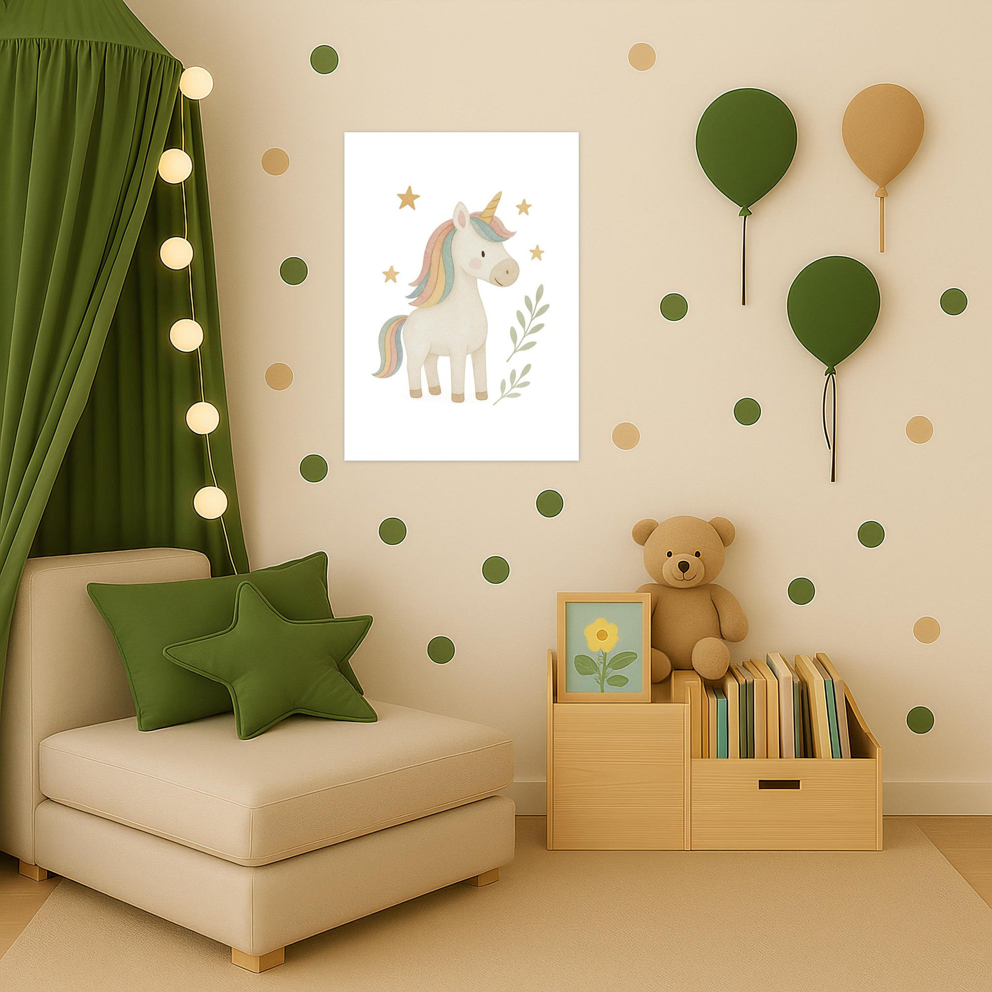 Luni das Einhorn Poster von tinylearner