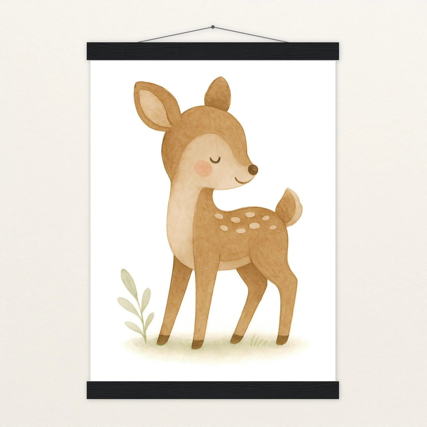 Ria das Reh Poster mit Leisten von tinylearner