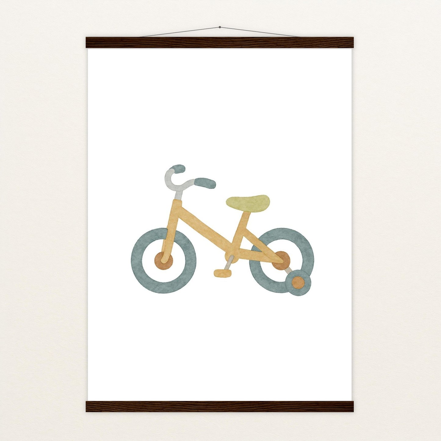 Fahrrad Poster mit Leisten von tinylearner