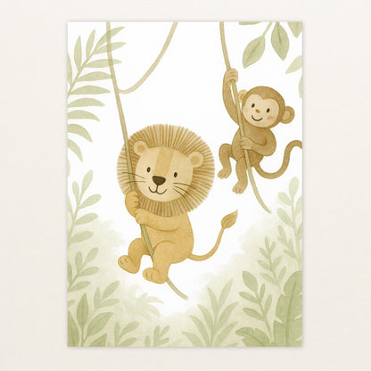 Tierfreunde - Motiv: "Lianen" Poster von tinylearner