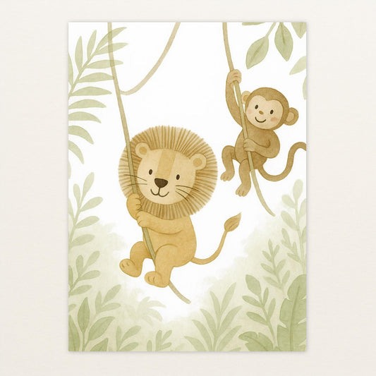 Tierfreunde - Motiv: "Lianen" Poster von tinylearner