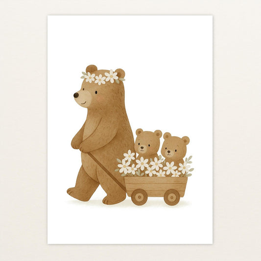 Balu der Bär - Motiv: "Bollerwagen" Poster von tinylearner