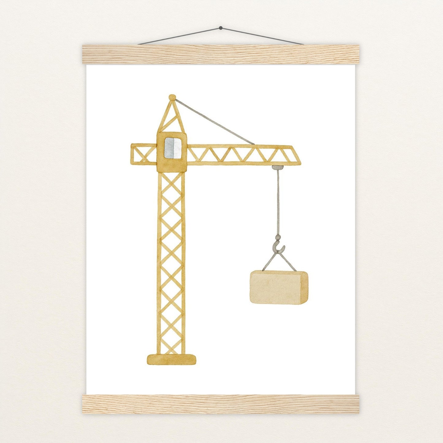 Kran Poster mit Leisten von tinylearner