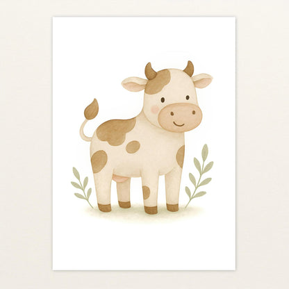 Klara die Kuh Poster von tinylearner