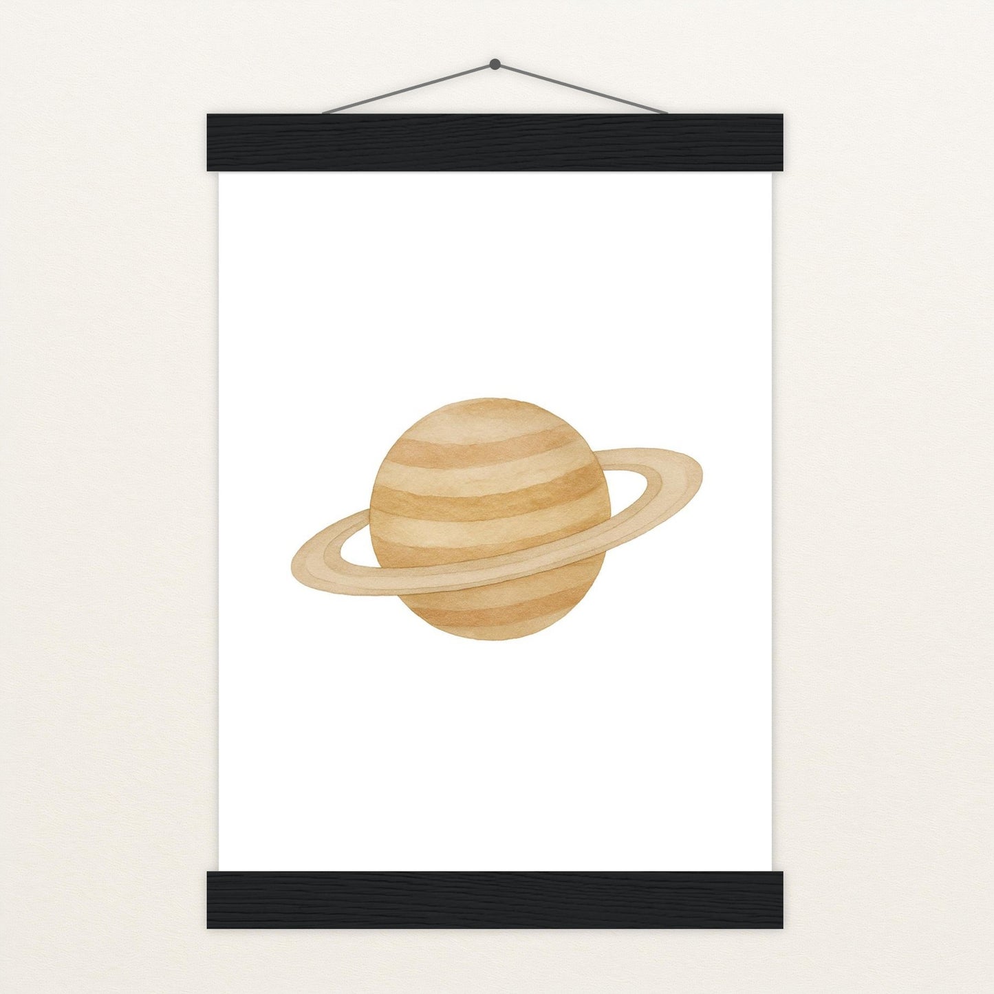 Saturn Poster mit Leisten von tinylearner