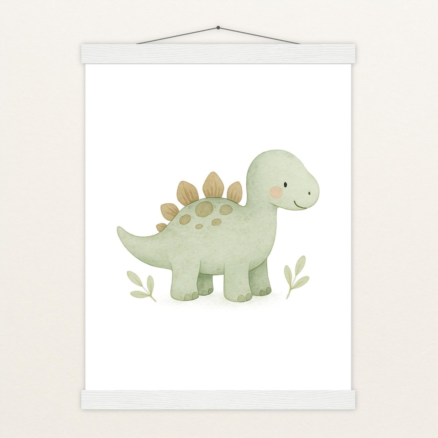 Dinosaurier Stegosaurus Poster mit Leisten von tinylearner