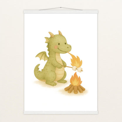Drax der Drache - Motiv: "Marshmallows" Poster mit Leisten von tinylearner