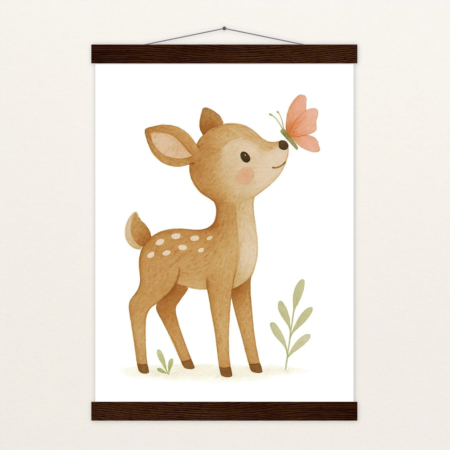 Ria das Reh - Motiv: "Schmetterling" Poster mit Leisten von tinylearner