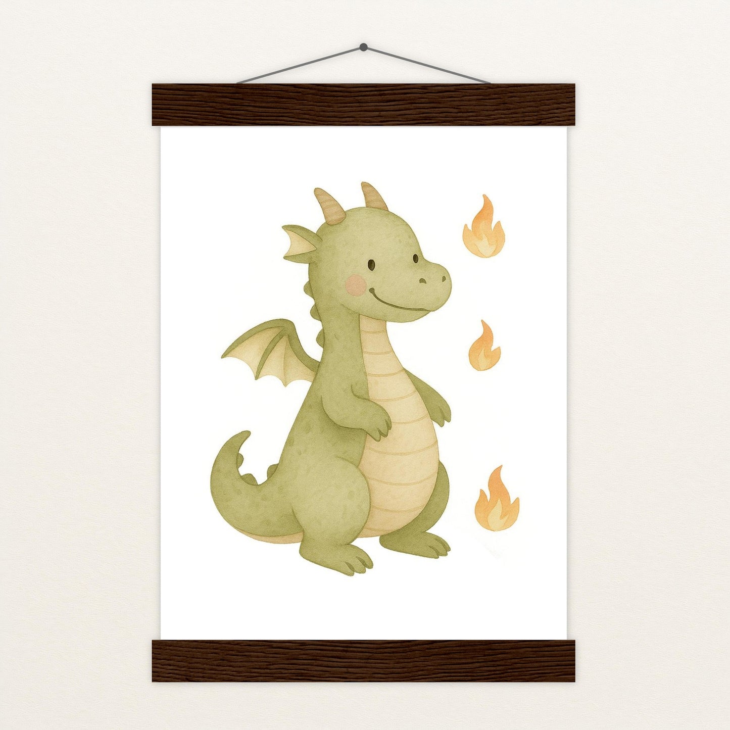 Drax der Drache Poster mit Leisten von tinylearner