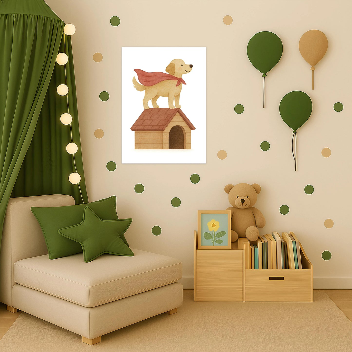 Hugo der Hund - Motiv: "Superheld" Poster von tinylearner