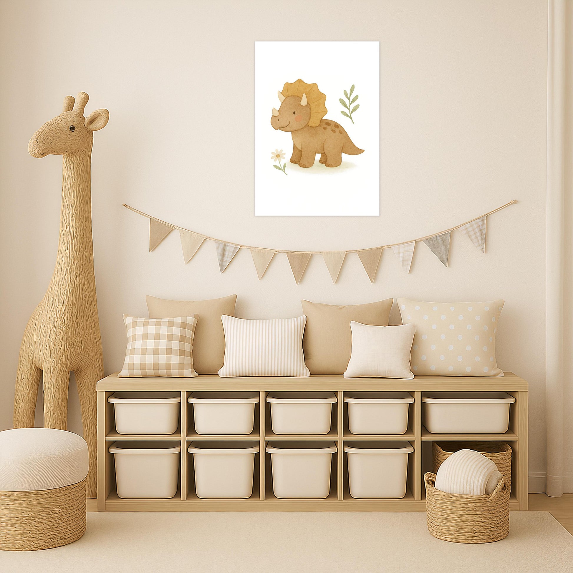 Dinosaurier Triceratops Poster von tinylearner