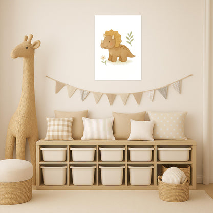 Dinosaurier Triceratops Poster von tinylearner