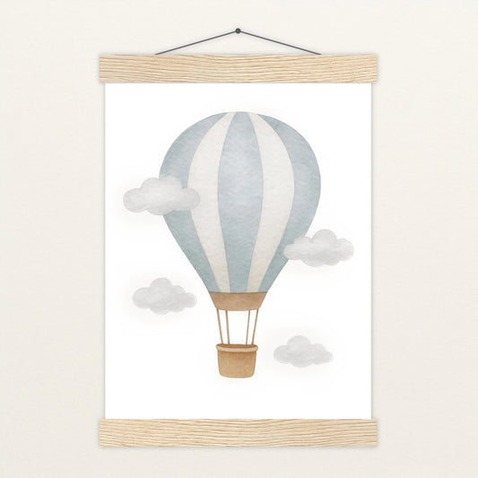 Heißluftballon Poster mit Leisten von tinylearner
