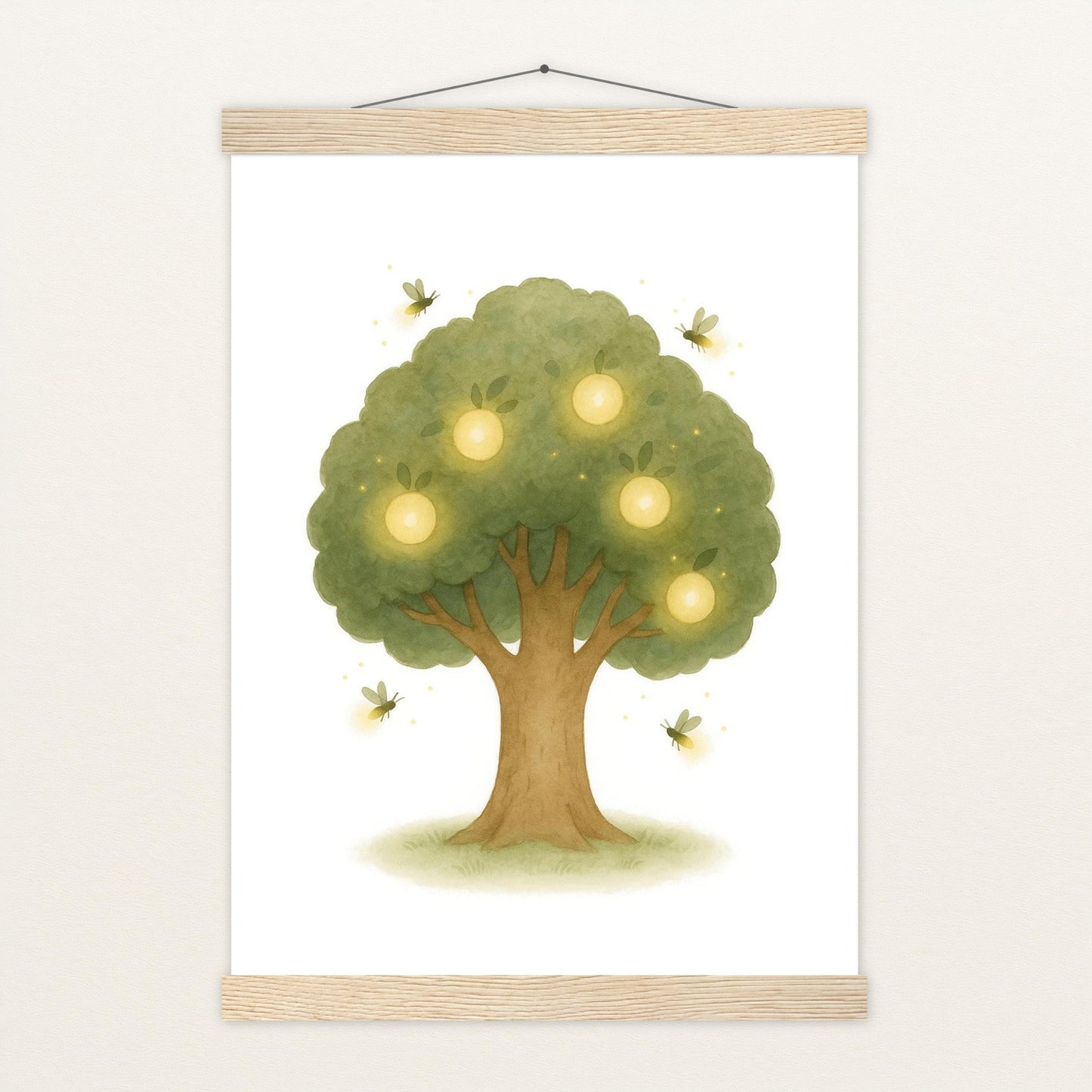 Leuchtbaum Poster mit Leisten von tinylearner