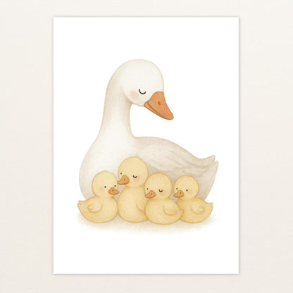 Gusi die Gans - Motiv: "Familie" Poster von tinylearner