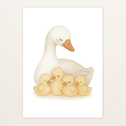 Gusi die Gans - Motiv: "Familie" Poster von tinylearner