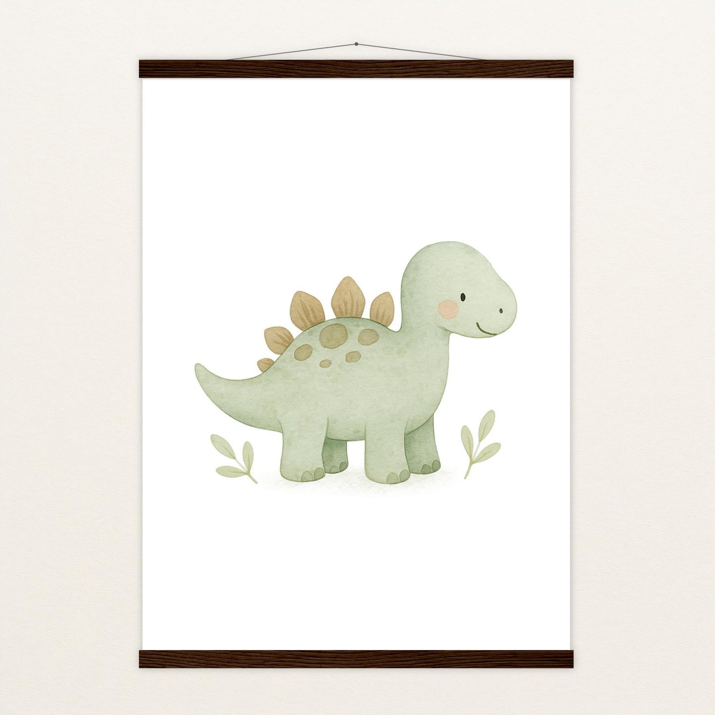 Dinosaurier Stegosaurus Poster mit Leisten von tinylearner