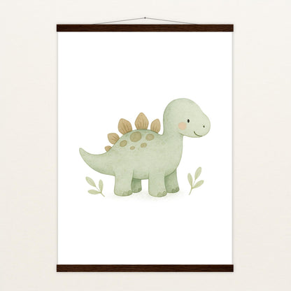 Dinosaurier Stegosaurus Poster mit Leisten von tinylearner