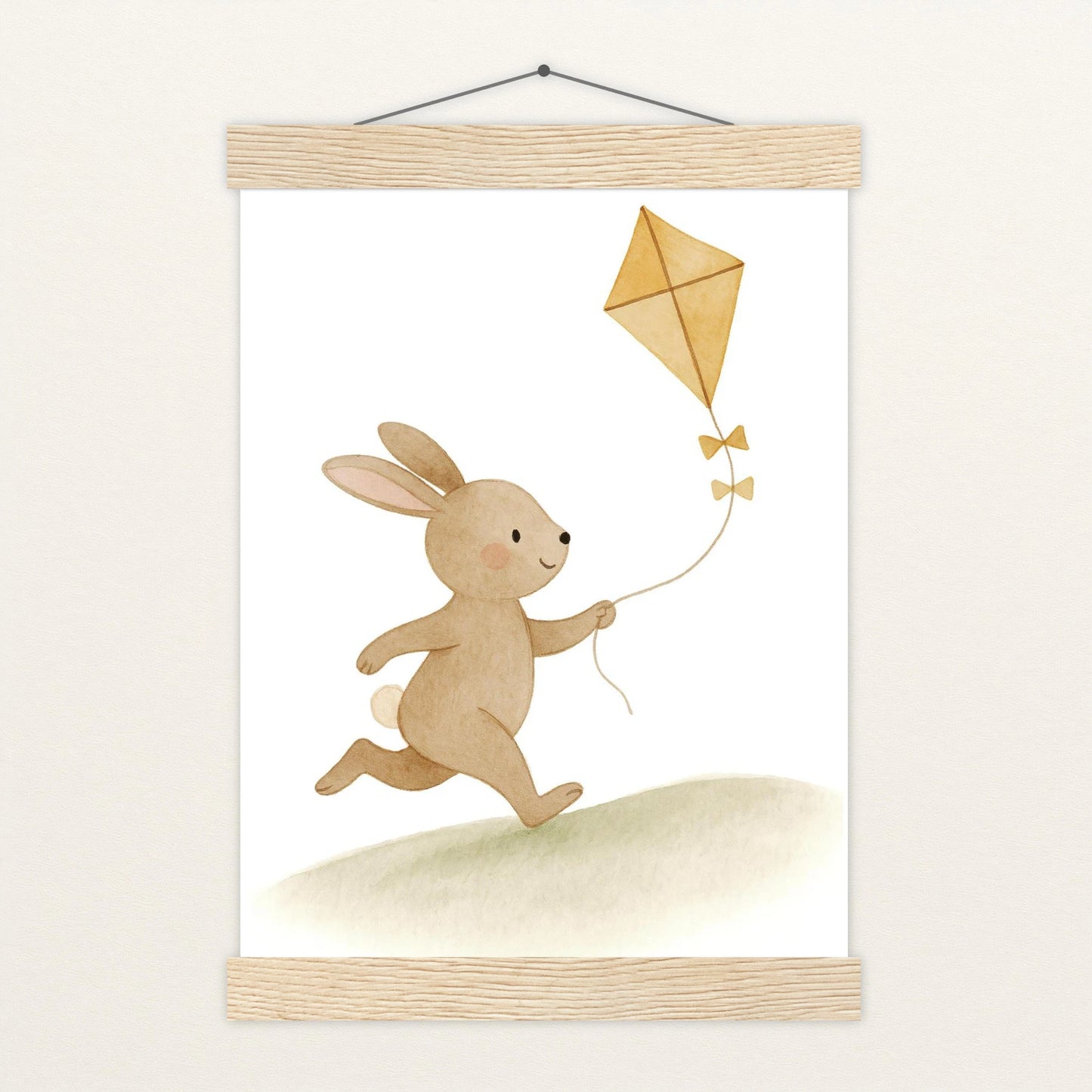 Holly der Hase - Motiv: "Drachen" Poster mit Leisten von tinylearner