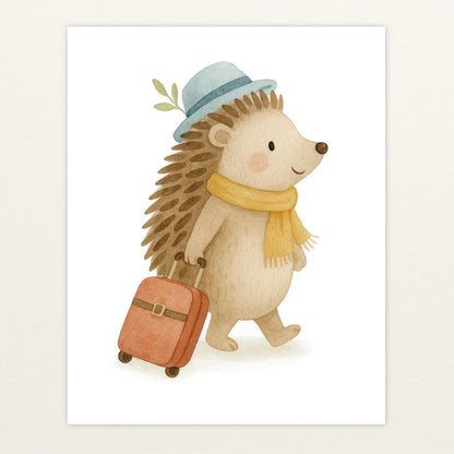 Iggi der Igel - Motiv: "Reisen" Poster von tinylearner