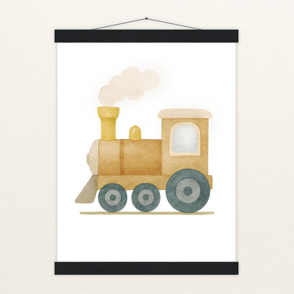 Lokomotive Poster mit Leisten von tinylearner