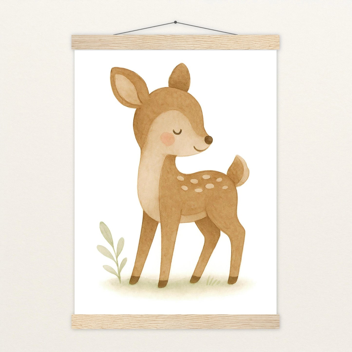 Ria das Reh Poster mit Leisten von tinylearner