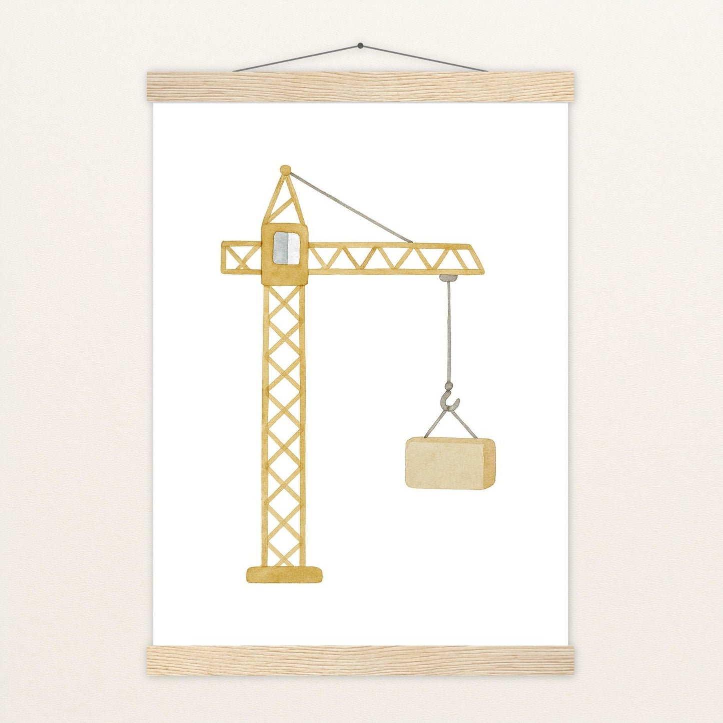 Kran Poster mit Leisten von tinylearner