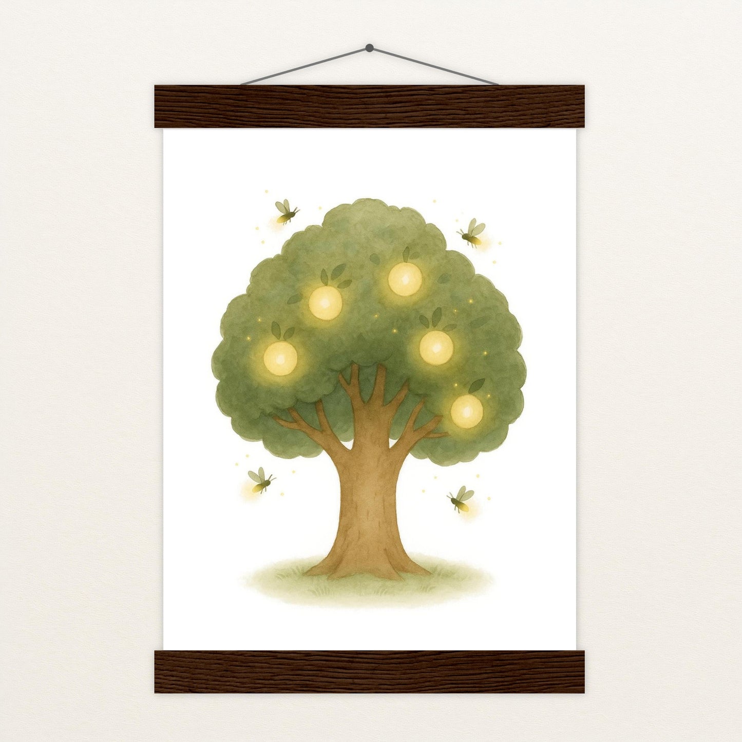 Leuchtbaum Poster mit Leisten von tinylearner