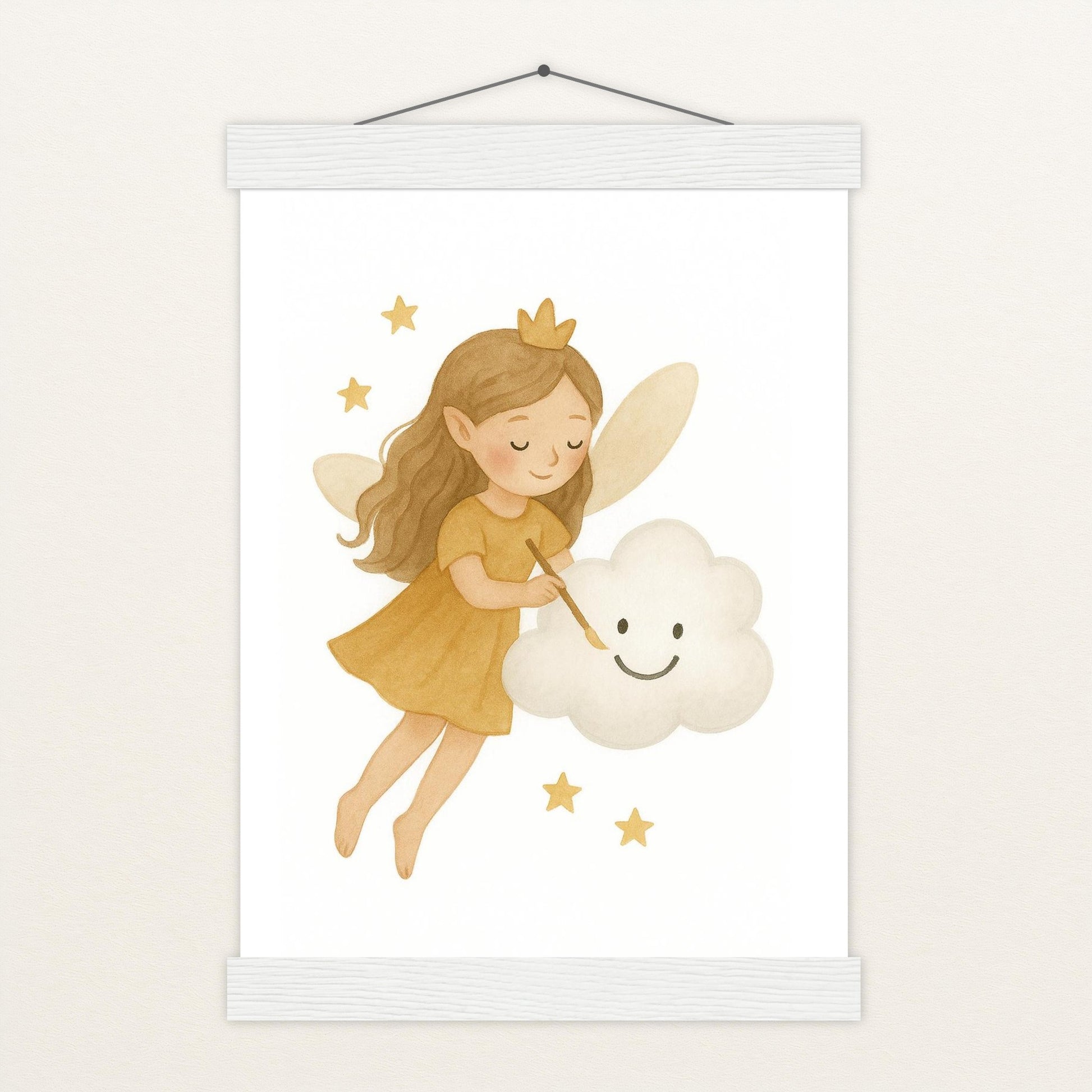 Fina die Fee - Motiv: "Wolke" Poster mit Leisten von tinylearner