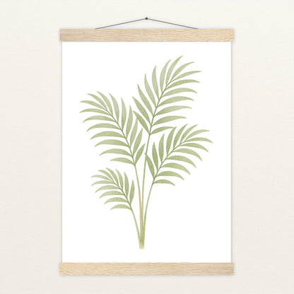 Howea-Blatt Poster mit Leisten von tinylearner
