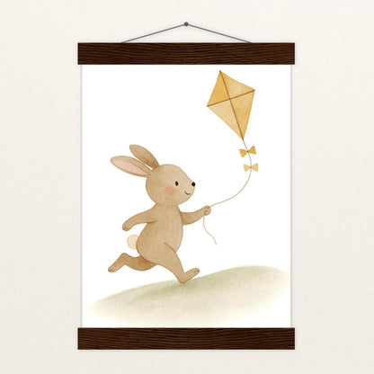 Holly der Hase - Motiv: "Drachen" Poster mit Leisten von tinylearner